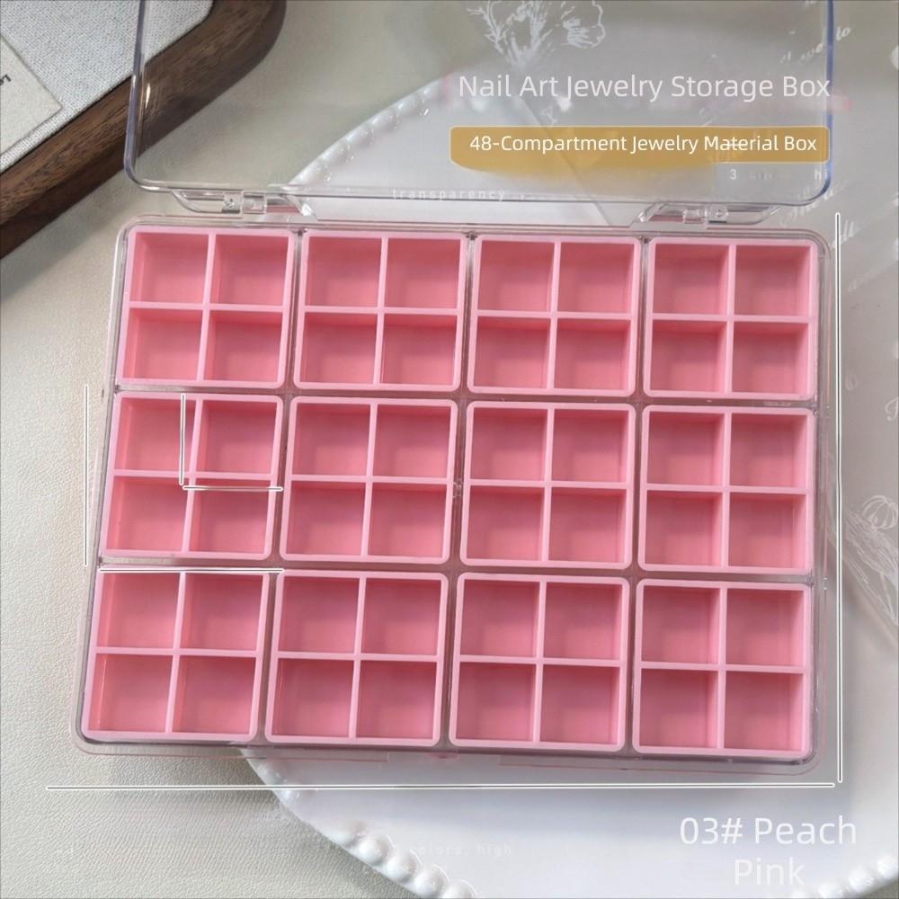 Big Size Nail Accessories Storage Box Transparent Nail Art Packing Storage Container Nail Artists