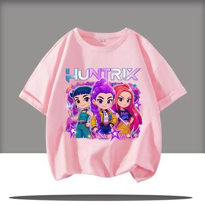 Cute Cartoon Saja Boys T-shirts Boys Girls Short Sleeve T-shirt Tops Anime T Shirt Gifts Children's Clothing
