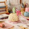 Wrist Yarn Holder Portable Wool Storage with Wristband Portable Yarn Spinner with Flower Shape Stand for Women Adults Beginners