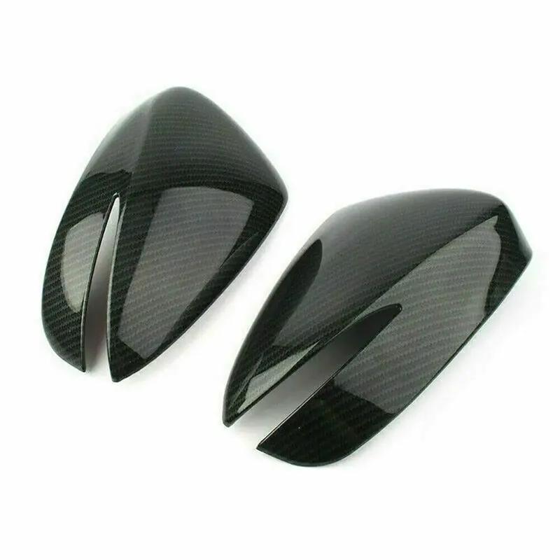 For Mazda CX-5 CX-3 CX-4 Car Rearview Side Mirror Cover Wing Cap Exterior Door Rear View Case Trim Sticker Carbon Fiber Look
