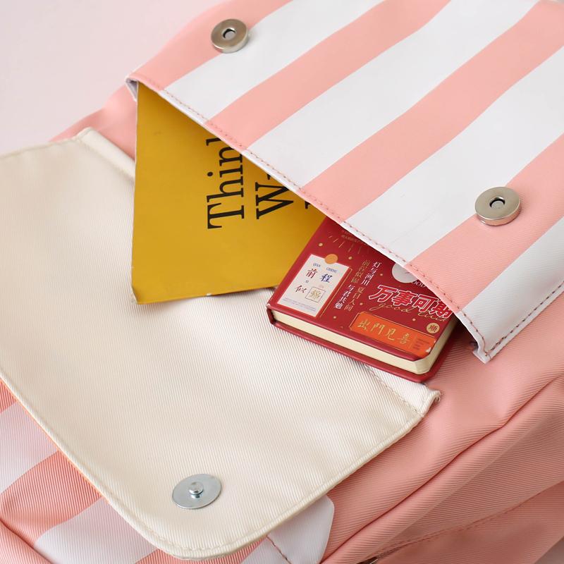 Three-Piece Backpack Set Large Capacity Children's School Bag Girls Boys Nylon Backpack for Primary and Secondary School