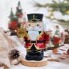 Nutcracker Soldier Statue Candlestick Ornaments Christmas Home Living Room Coffee Table Sculpture Decorations