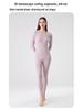 Women's Warm Lenzing Modal Autumn Underwear Set - Skin-Friendly Base Layer Top & Pants with Collar