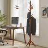 Solid Wood Coat Rack, Floor-standing Wardrobe Hanger, Home-use Simple Clothes Drying Stand, Room Bag Hanging Rack