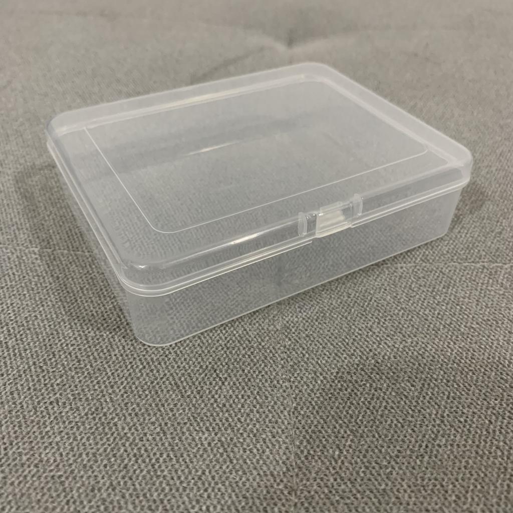 1pc Mini Plastic Box Rectangular Translucent Packing Box Dustproof Solid Strong fake nail box Jewelry Storage box Case Container