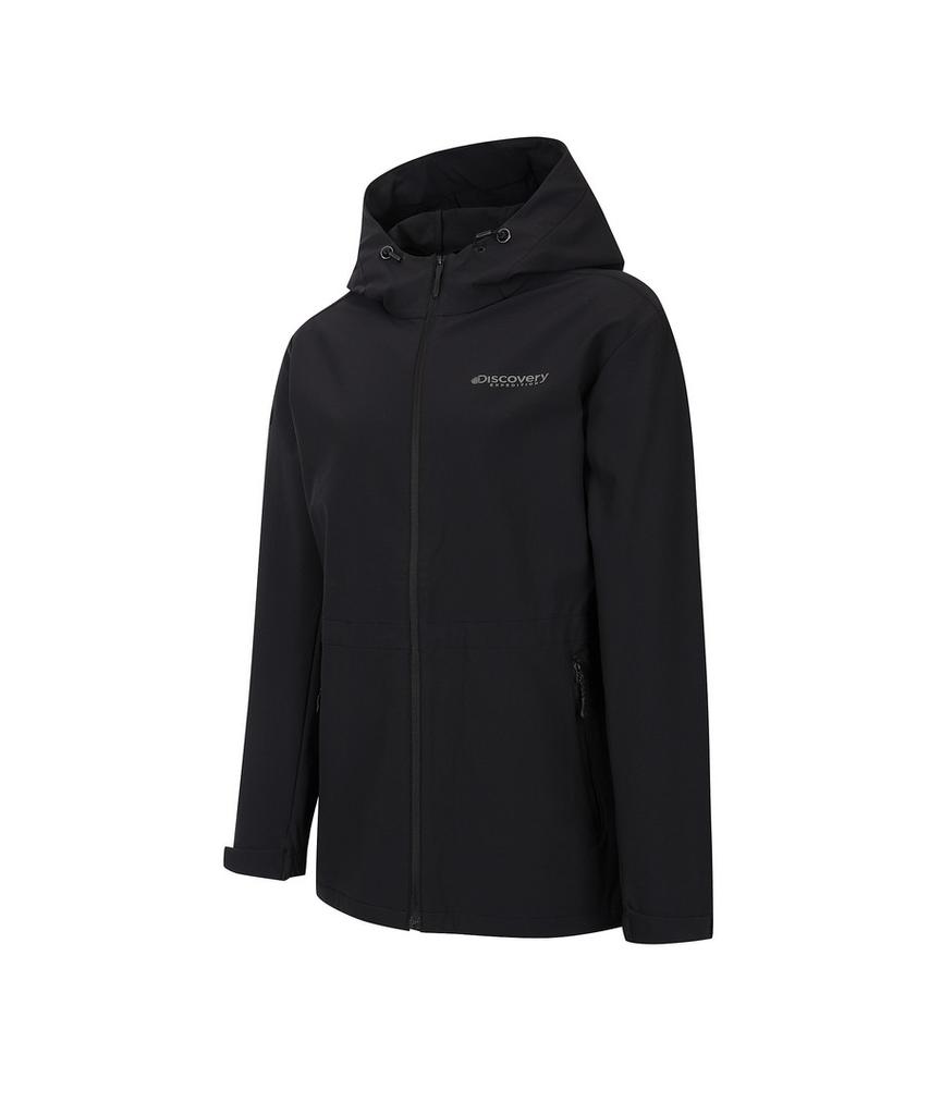 Discovery Expedition Women'S Essential Hooded Softshell Jacket (Black)