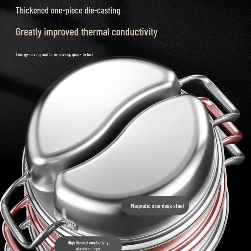 Sule 316L Edelstahl geteilter Hot Pot