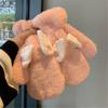 Plush Gloves Mitts Thicken Mitten Angel Wing Theme Thick Plush with Wing Gloves Mitts Winter Warm Full Finger Gloves