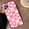 Fashion A-ALBA R-ROSA Phone Case For IPhone 17 16 15 14 13 12 11 Pro Max Plus Mini Silicone Black Cover