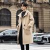 Men's Mid-length Hooded Trench Coat