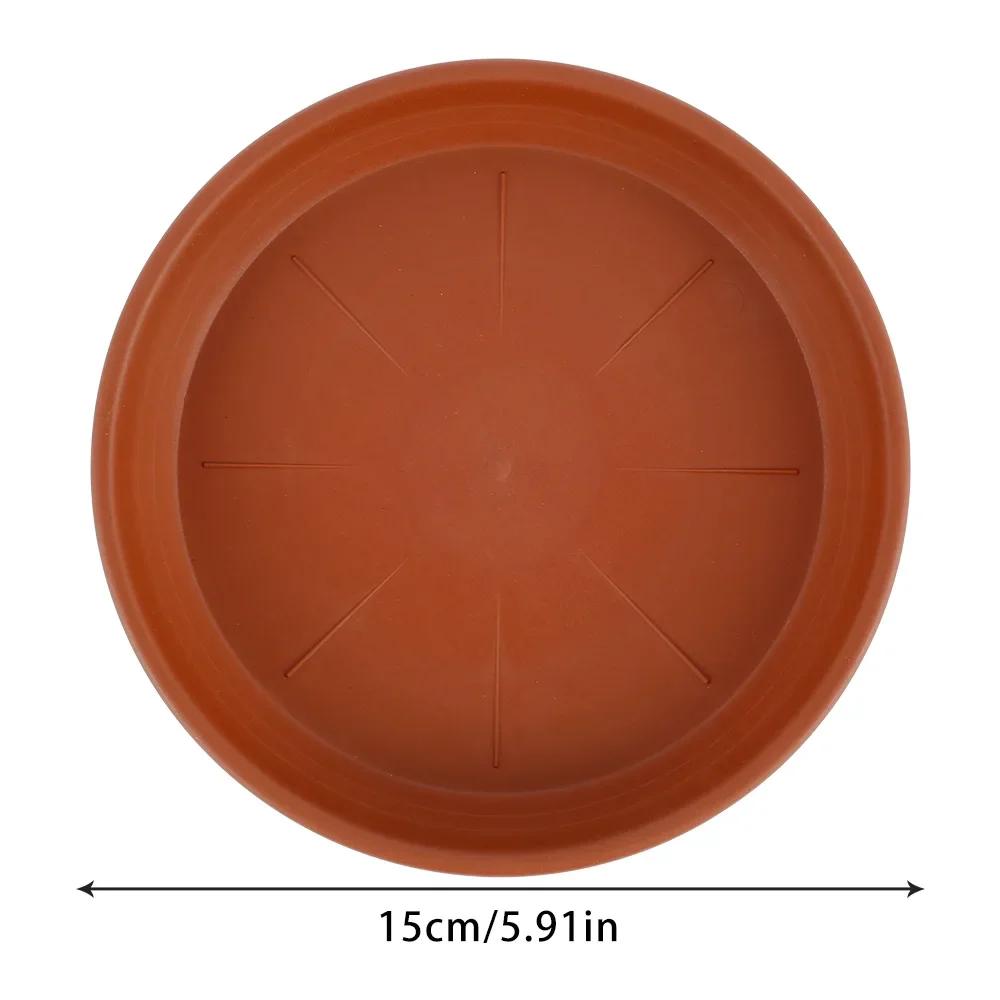 5Pcs Durable Plastic Plant Saucer 6/7/8/10 Inch Round Drip Plant Trays Flower Pot Indoor Outdoor Home Garden Supplies