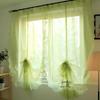 Embroidered Green Balloon Curtain for Living Room Finished Pull-up Curtain Home Decor
