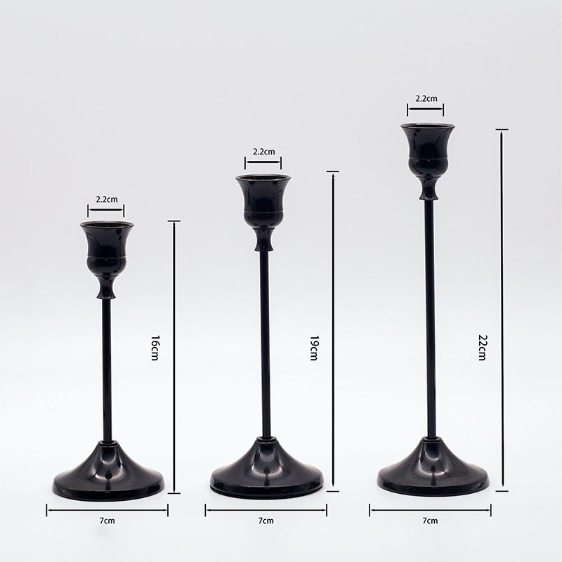 Vintage And Elegant Aluminum Tabletop Candlesticks Suitable For Valentine'S Day And Wedding Decorations
