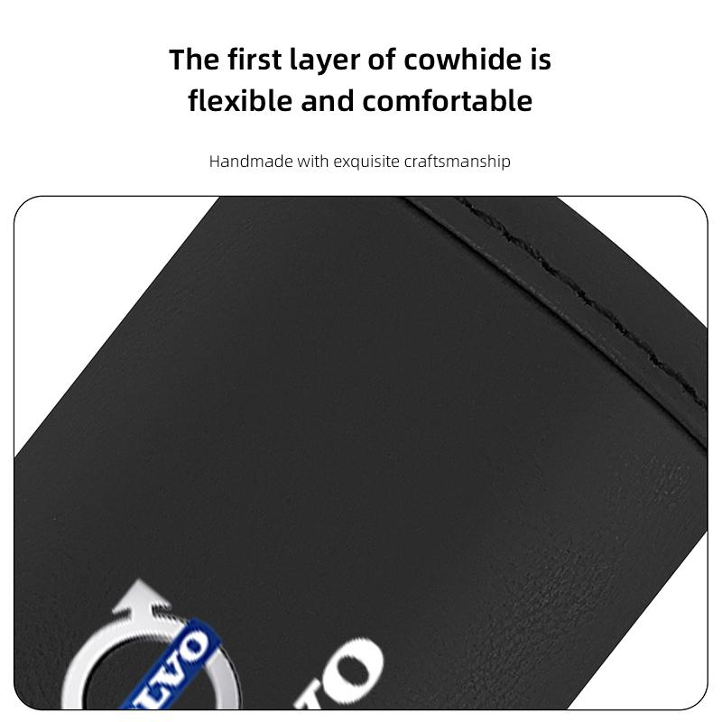 2Pcs Car Anti Slip Pull Glove Leather Handle Protector Cover For Volvo XC90 V90 V60 XC60 V40 EC40 EX40 S80 S60 S90 C40 XC40 V70