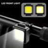 USB Rechargeable Bike Light Set, White Front & Red Rear LED Bicycle Lights, Portable Safety Flashlight for Cycling