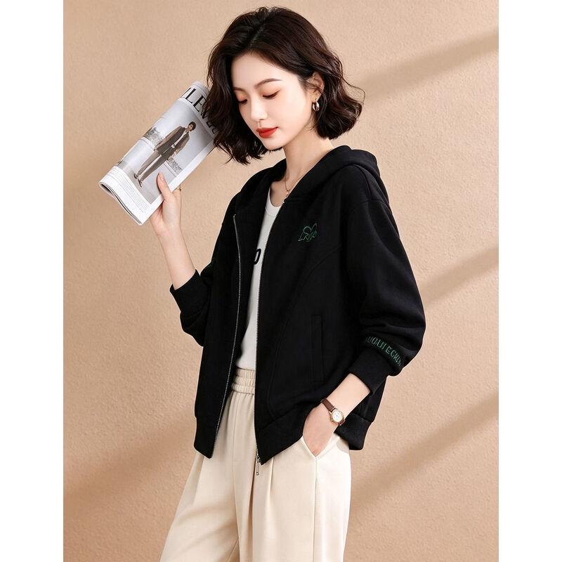 EST+II Autumn Casual Hooded Zip-Up Sweatshirt Hoodie