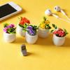 5 Pcs Mini Potted Plant Dollhouse Miniature Bonsai Ornament Tiny Fake Plants And Flowers for Dollhouse Landscaping Crafts