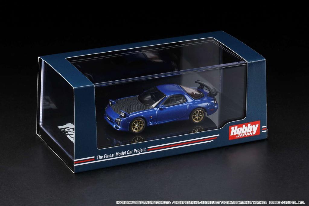 Scale Infini FD3S GT Wing Innocent Blue Mica HJ643007BBL 1/64 RX-7 (A Spec.)