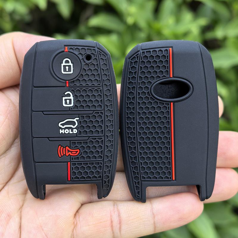 JLDZQ Silicone Key Case Smart 4BT Cover For Kia Sorento Optima Forte Koup Soul Niro 2014 2015 2016 Holder Protector Fob Keyless