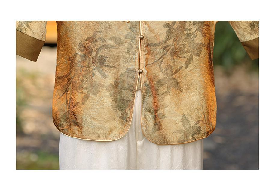 Summer Stylish Short Sleeve Top for Middle-Aged & Elderly Women