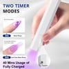 Mini Handheld LED UV Nail Light with 2 Timers, USB Rechargeable Cordless Nail Dryer for Fast Curing, Gel Nails at Home and Salon