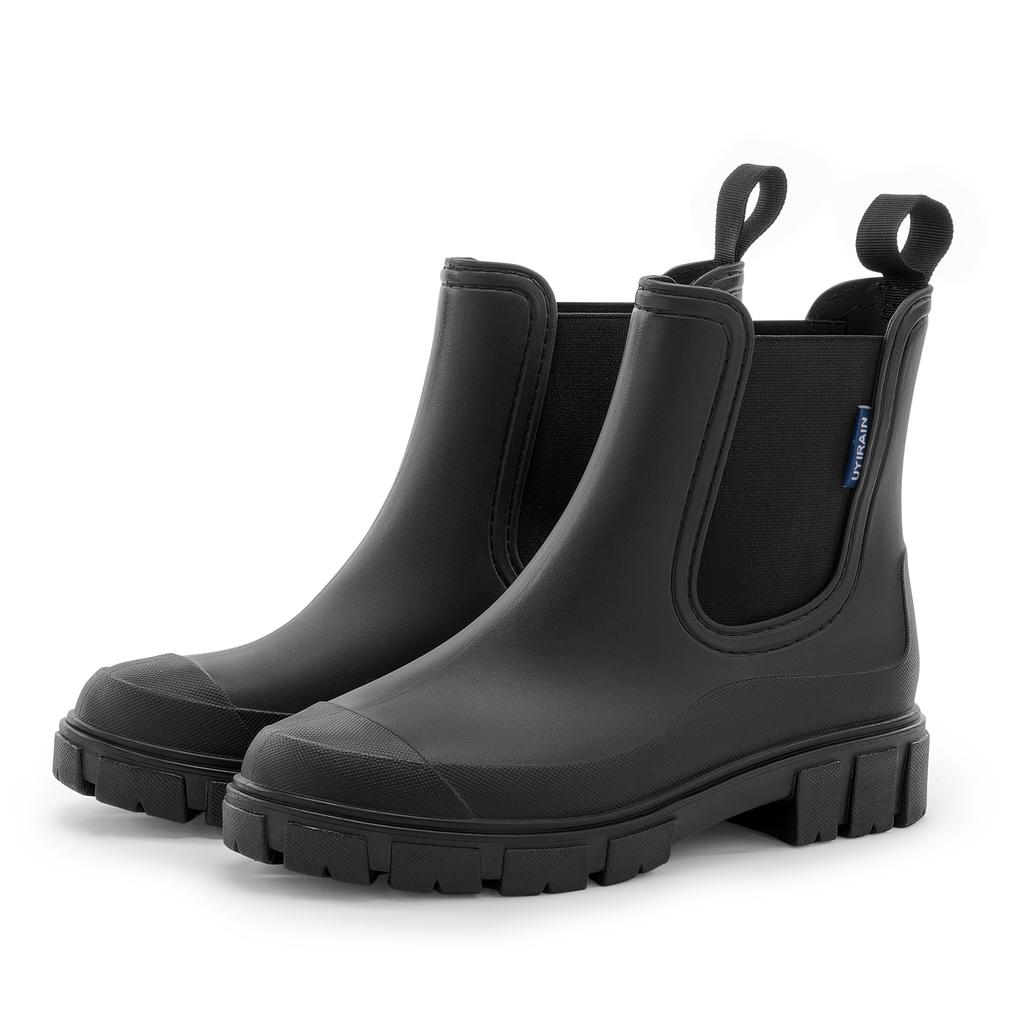 Women's Mid-Calf Rain Boots | Thick Non-Slip Sole, PVC Upper, Casual & Formal Wet Weather Footwear, Rain Shoes, Footwear, Rainy Day Shoes