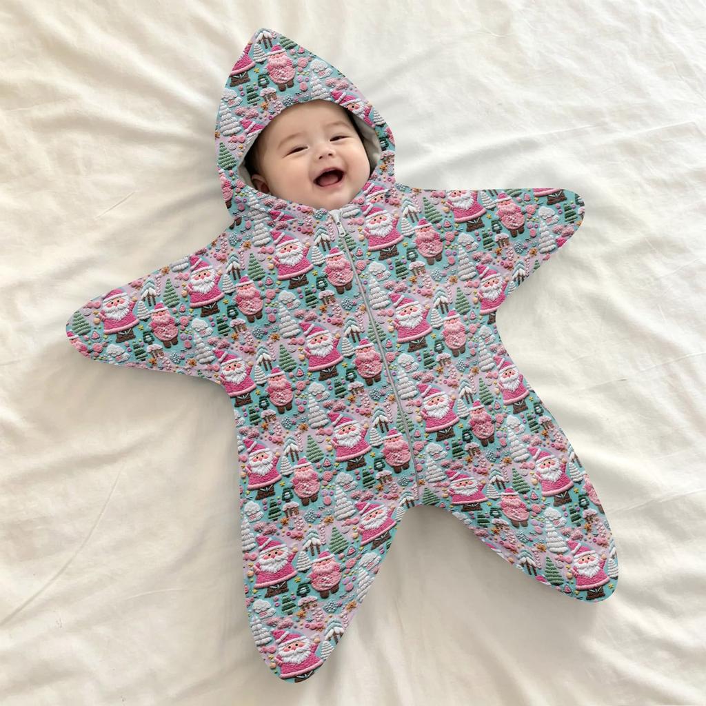 Baby Flanellen Wikkeldeken Slaapzak, - Schrikwikkel voor Buiten en Bedtijd