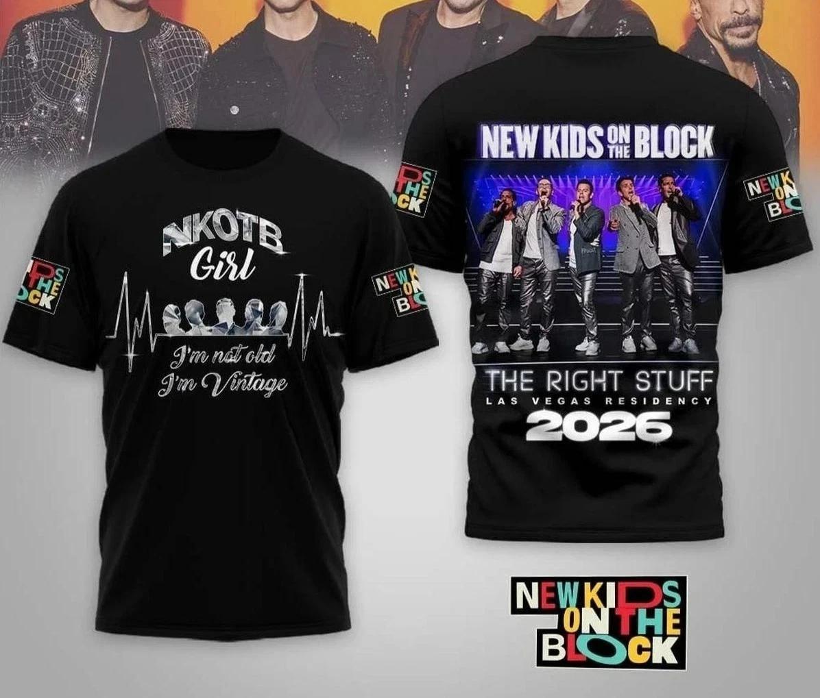 NKOTB The Right Stuff 2026 Tour 3D T-Shirt M