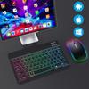Mehrsprachiges Dual-Mode Silent Luminous Tastatur- und Maussset für Tablets