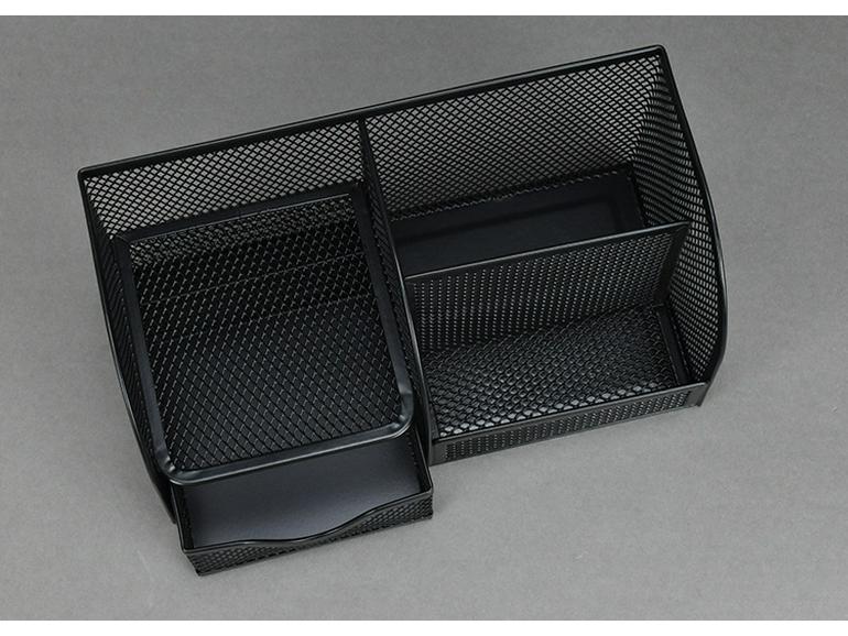 Little Seven Desktop Pen Holder - Office Stationery Organizer with Multiple Compartments