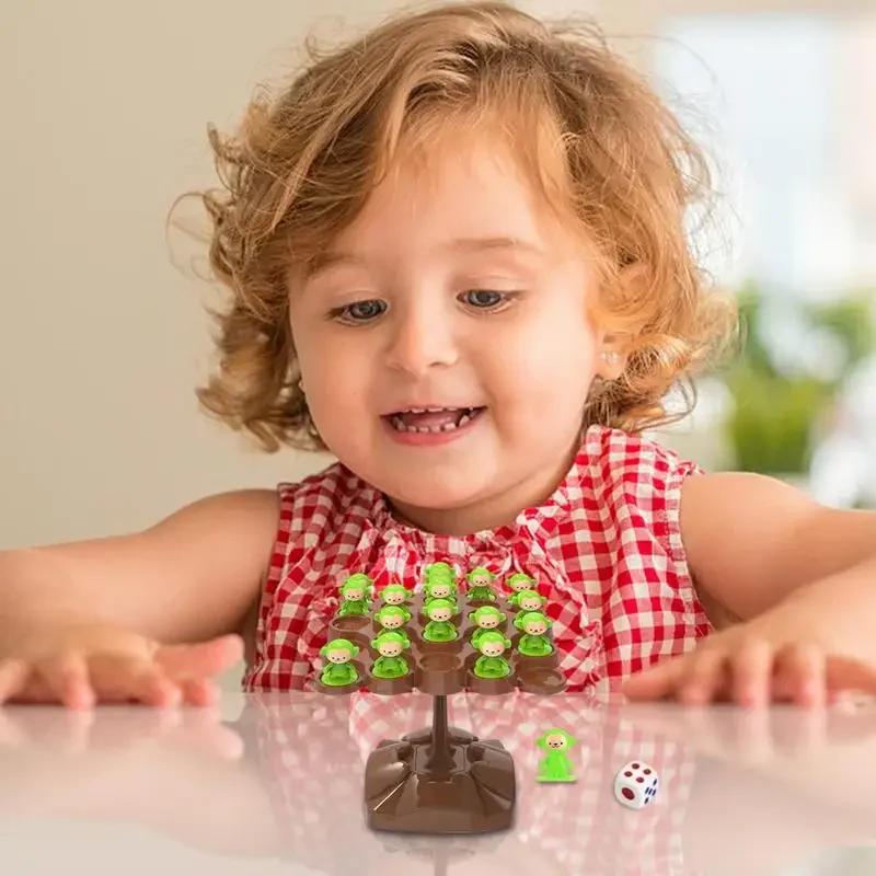 Non-Toxic Creative Balancing Tree Toy Digital Monkey Balance Scale Educational Number Board Game Kids Learning Toys Montessori Math Toy