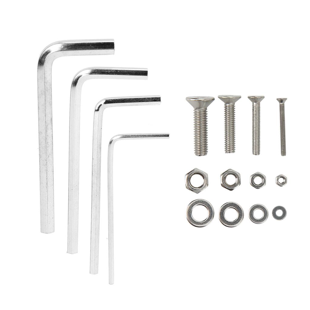 1220PCS Screw Nut Washer Kit Flat Head Hex Socket 304 Stainless Steel M2 M3 M4 M5 Screw Assembly Kit