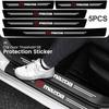 Universal 3D Carbon Fiber Car Door Sill Protector Stickers For Mazda 3 6 CX5 2 CX3 CX9 MX5 RX8 Axela Demio Atenza MS