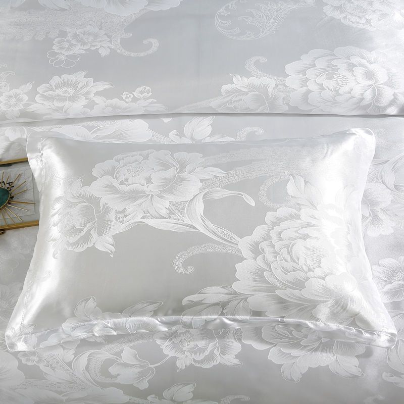 2PCS Europejski styl luksusowe żakardowe koperty poszewki na poduszki 48x74cm Poszewka na poduszkę dla dorosłych Poszewka na poduszkę dekoracyjna satynowa poszewka na poduszkę