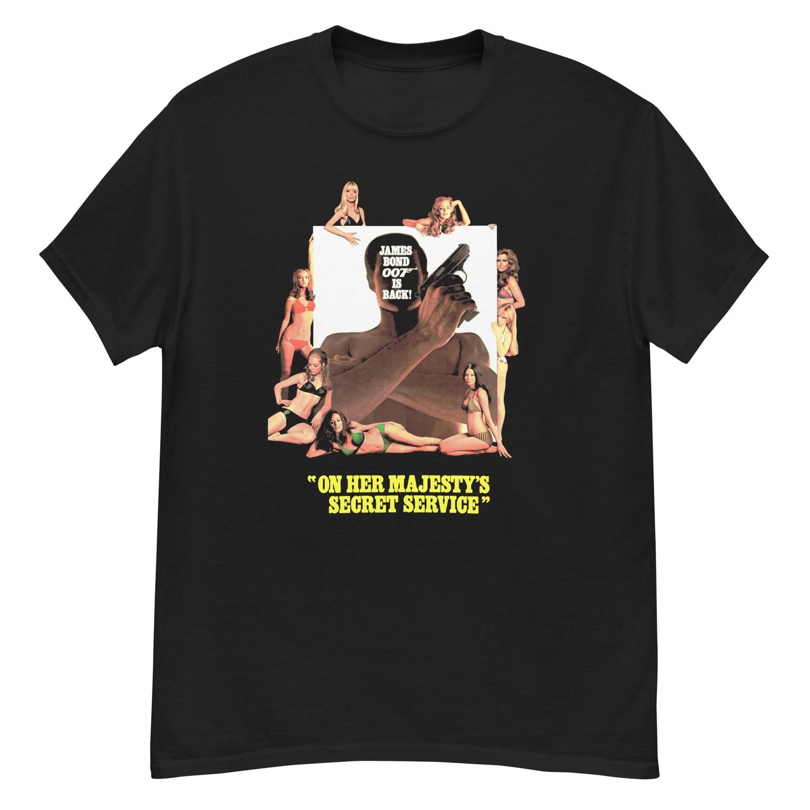 On Her Majesty’s Secret Service cult film James Bond fan art t-shirt 2XL