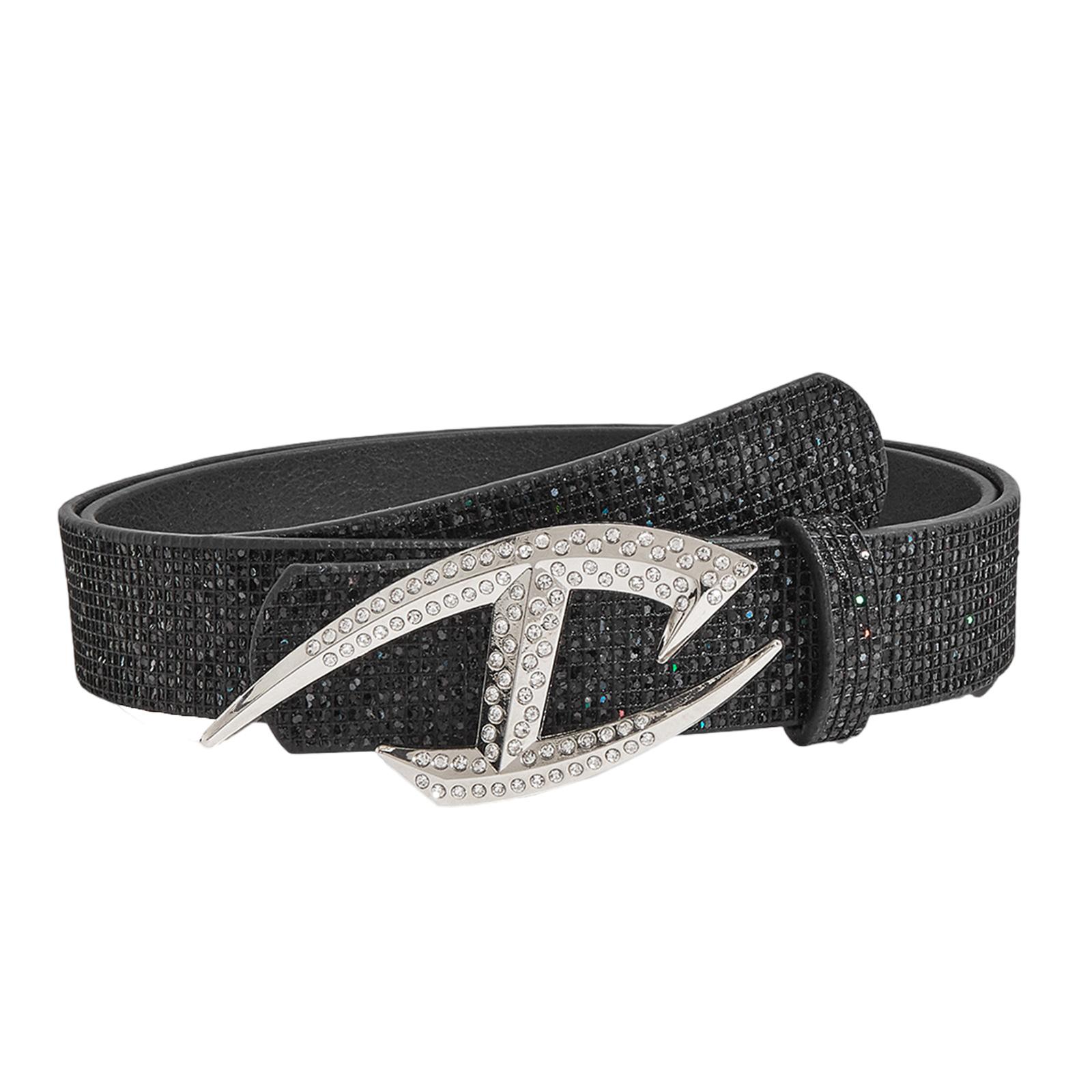 

Modern Rhinestones Decors Wide Waist Belt for Women Classical PU Waistband for Various Occasion and Outfit 2