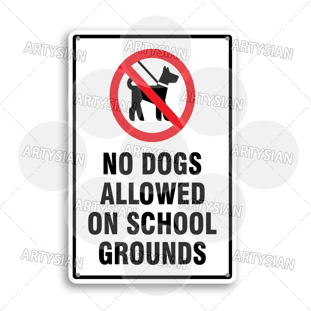 No Dogs Allowed Metal Sign Beware of Dog Private Property Warning Plaque Alert Dog-Free Zone Security Keep Dogs On Lead
