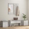 Vidaxl Hallway Furniture Set, Concrete Grey
