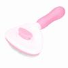 Metal Teeth Pet Comb Single Button Hair Release Self Cleaning Dog Brush Dense Tooth Smooth Comb Grooming Comb Pet Beauty Care