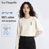 La Chapelle Women's Loose Fit Printed Cotton Long Sleeve T-Shirt