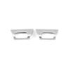 Carbon Fiber Style Front Air Vent Trim Cover for Porsche Cayenne 2018-2022 ABS Interior Moulding