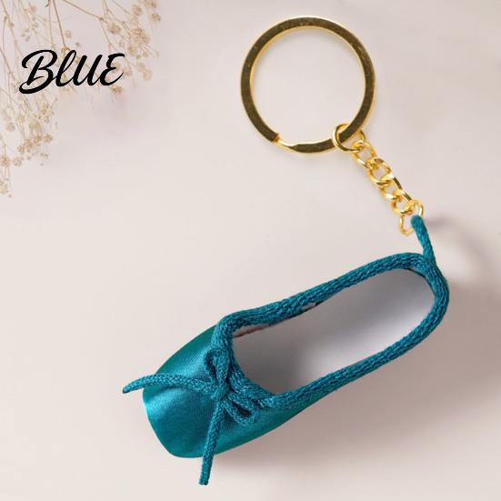 Balletttänzer Geschenk Satin Schuh Schlüsselanhänger Handgefertigt Mini Spitzschuh Anhänger