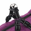 Waterproof Reflective Dog Coat with Integrated Harness Purple Size L44