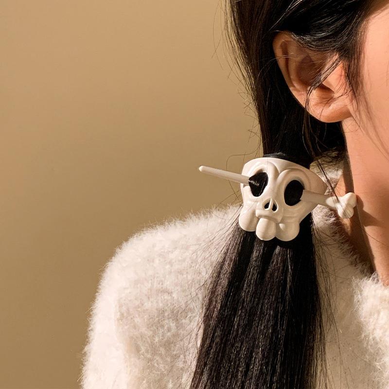 Funny Ghost Skull Hair Sticks Skeleton Hairpin Women Hairclip Headwear Accessories Hair Accessory