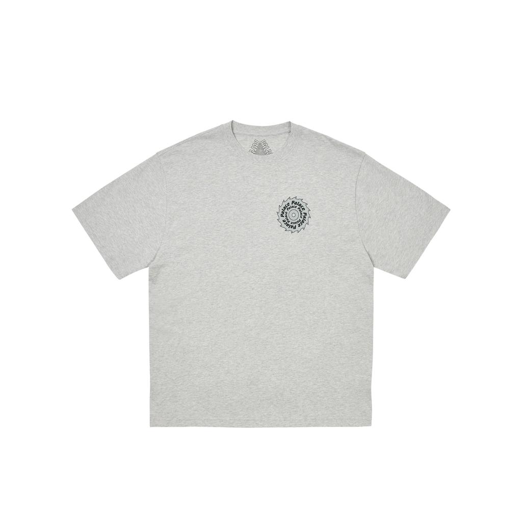 Palace Saw T-Shirt Grey Marl Unisex Tops P28TS227