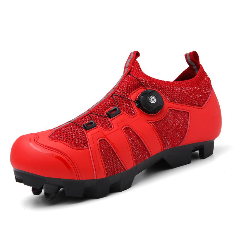 T79 Men's Women's Shoes Cycling Bicycle Rotating Buckle Mountain Lock Highway No Flyknit Mesh Fabric Large Size