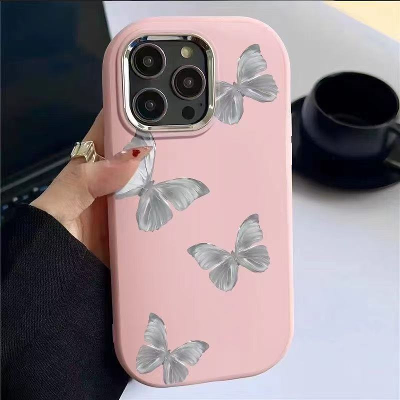 Streamer Butterfly for Apple 16pro Mobile Phone Case New 15promax Plating 14/13/12 Japan and South Korea 11 Women X