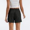 Women's Cotton And Linen Shorts, With Pockets, Soft Button Closure, Zipper, Slim Fit.