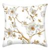 Oil Painting Printed Pillowcase Home Sofa Cushion Pillowcase Car Waist Cushion Cushion Golden Flower Pillowcase