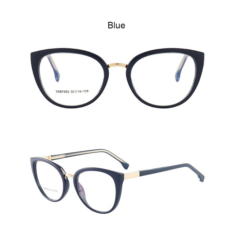 Fashion Cat Eye Leopard Eyeglasses Anti Blue Light Optical Glasses Elegant Luxury Brand Reading Eyewear Plus 0 to +6 0